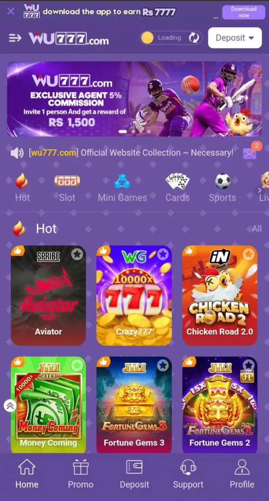 WU777 Game APK Download